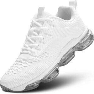 Mens Running Shoes Air Cushion Tennis Walking Sneakers Casual Sport Gym Jogging